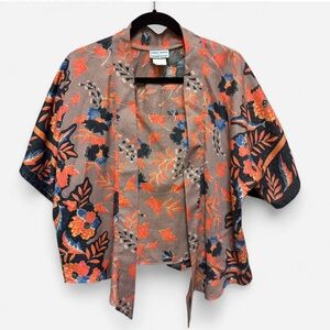 Vintage George Yazbek for Gordon Peters Floral Kimono and Camisole Set